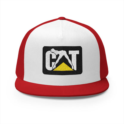 Cat Girl Embroidered 5 Panel Trucker Cap