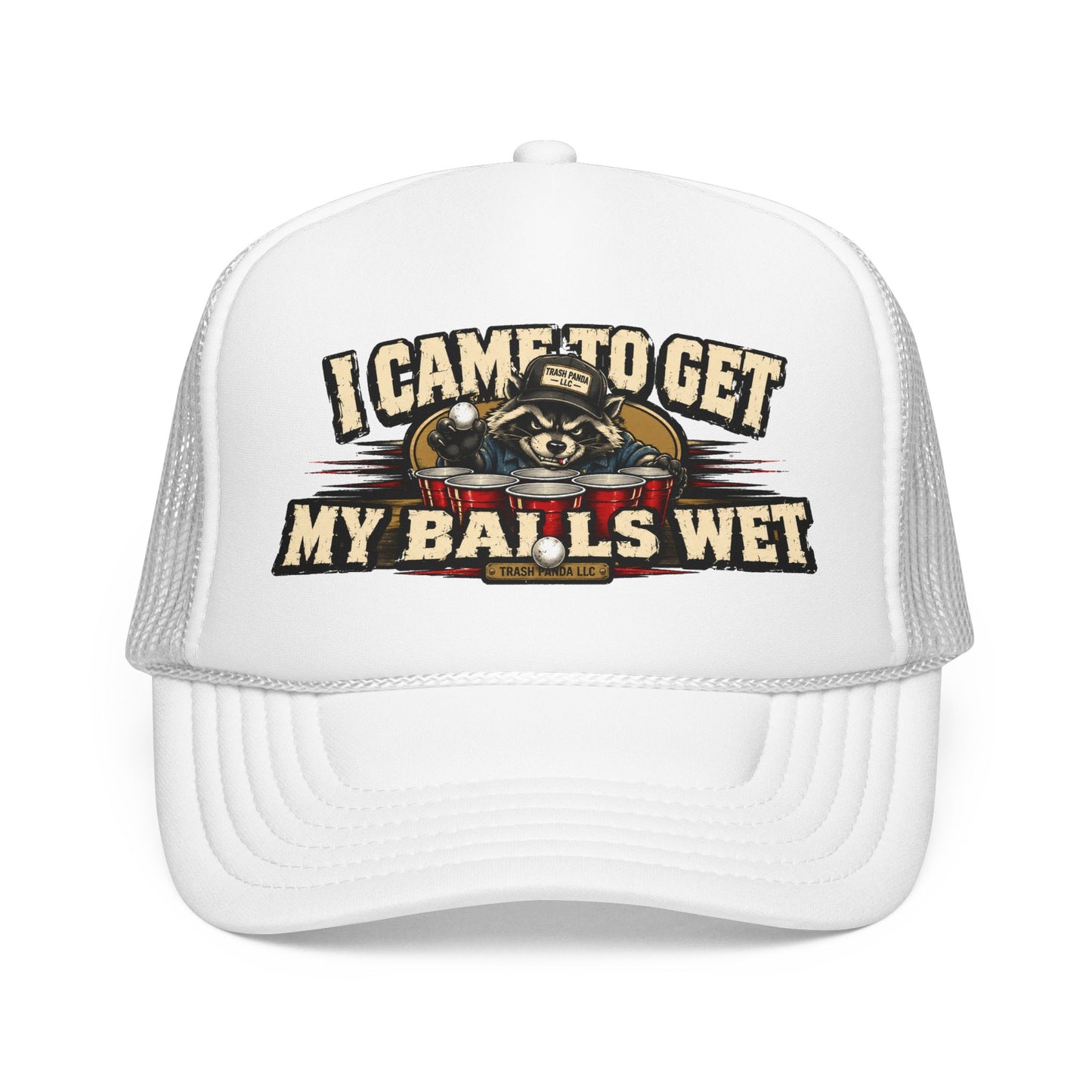 Get My Balls Wet Foam Trucker Hat (Printed)