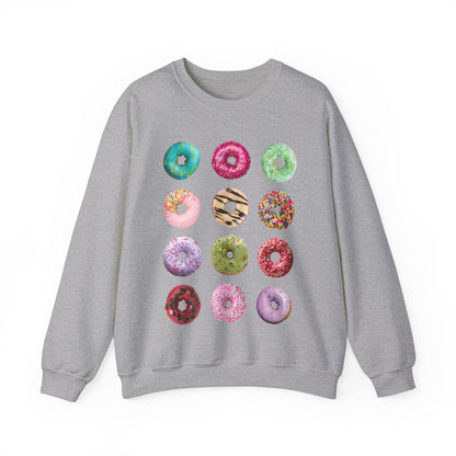 Donuts Sweatshirt Unisex Heavy Blend™ Crewneck Sweatshirt