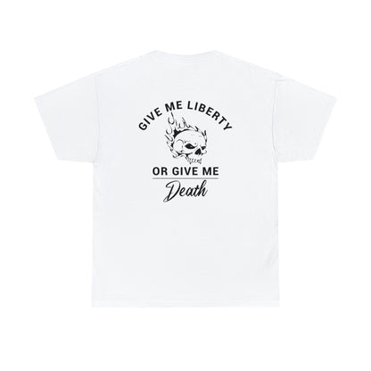 Give Me Liberty Skull Unisex Heavy Cotton Tee