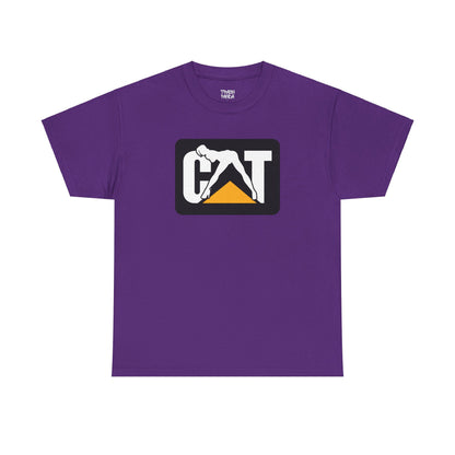 CAT Girl Logo Front Unisex Heavy Cotton Tee