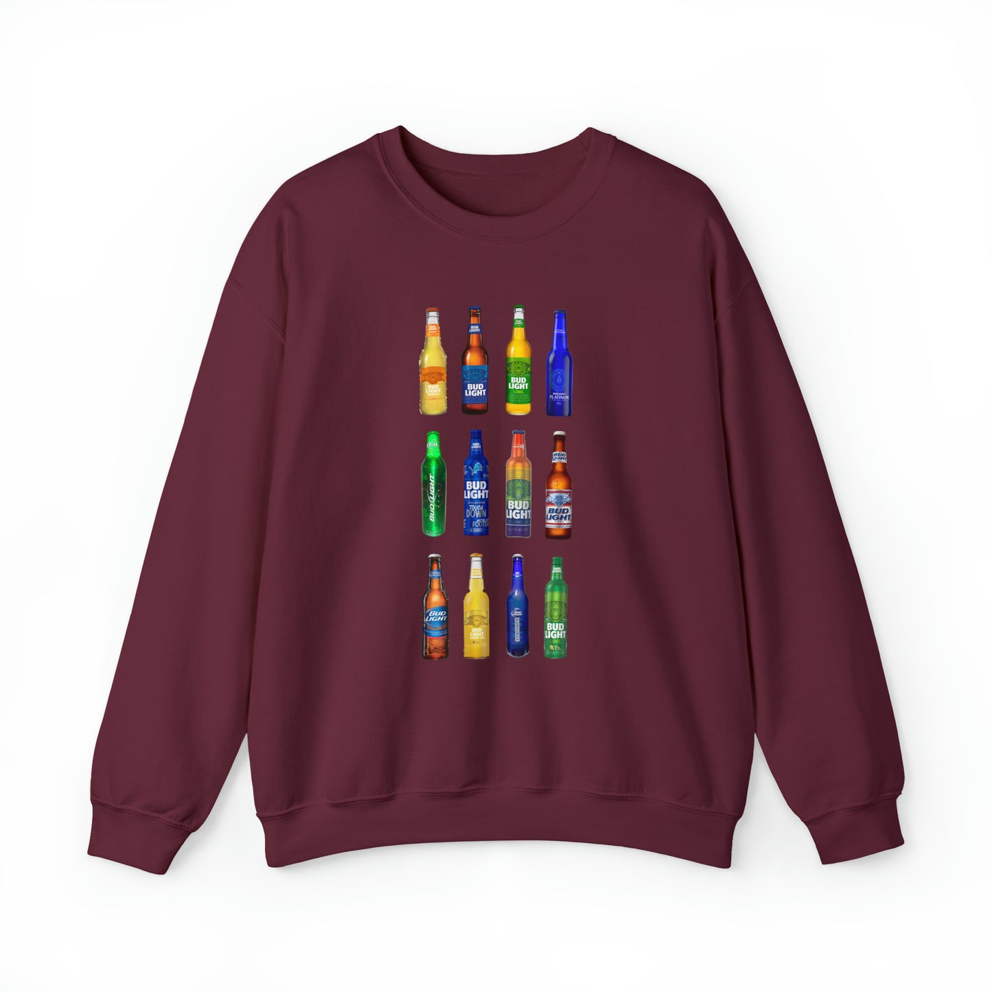 Bud Light Bottles Sweatshirt Unisex Heavy Blend™ Crewneck Sweatshirt