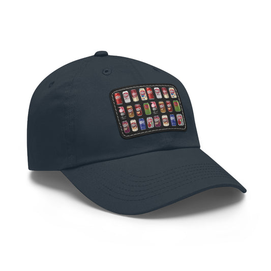 Dr Pepperrrr Hat with Leather Patch (Rectangle)