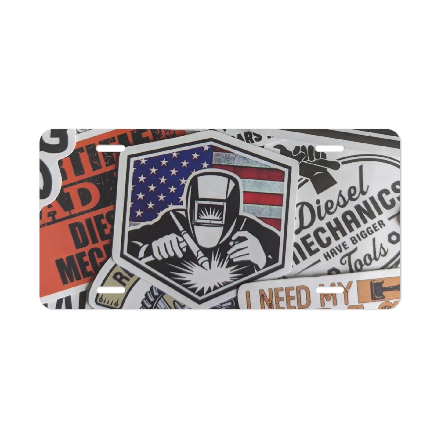 Sticker Bomb Diesel 2 Vanity Plate