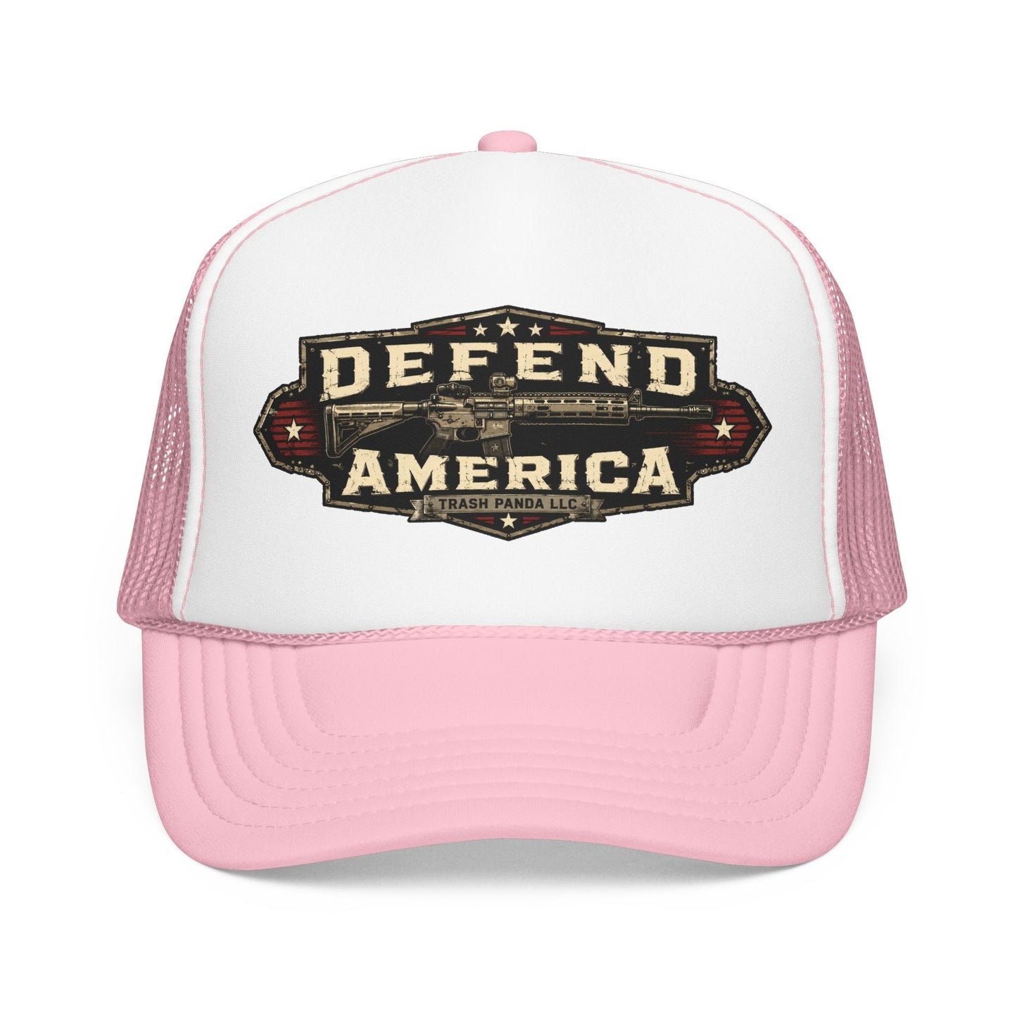 Defend America Foam Trucker Hat (Printed)