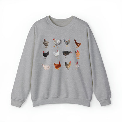 All The Chickens Sweatshirt Unisex Heavy Blend™ Crewneck Sweatshirt