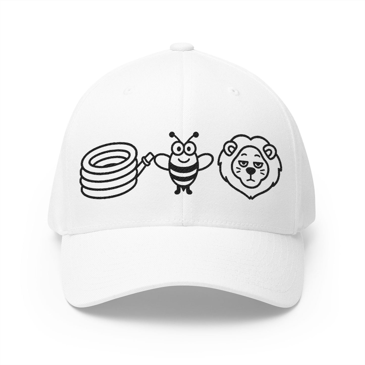 Hose Bee Lion Flex Fit Closed-Back Structured Cap (Embroidery)
