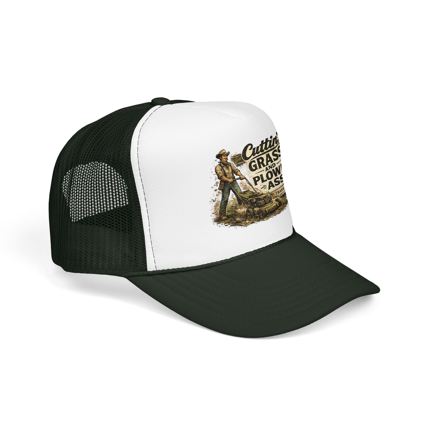 Cuttin' Grass Foam Trucker Hat (Printed)