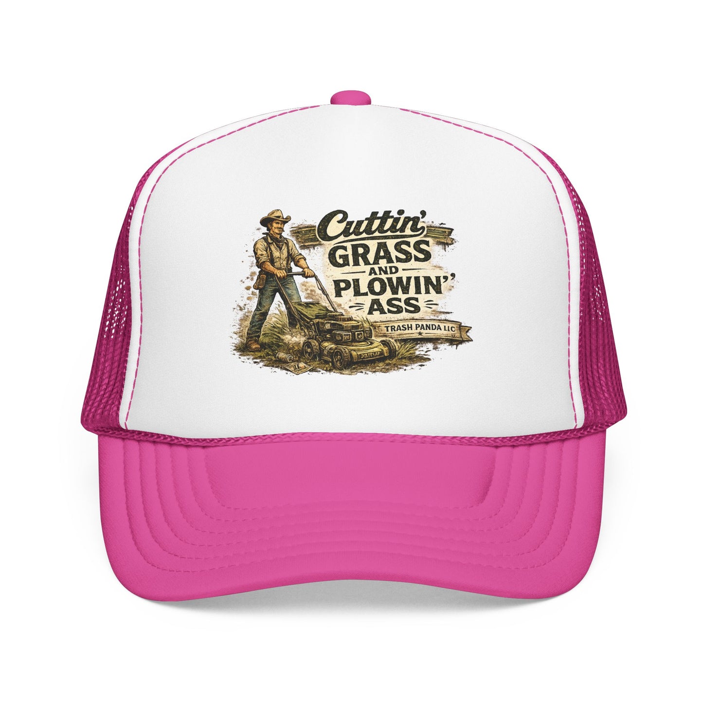 Cuttin' Grass Foam Trucker Hat (Printed)