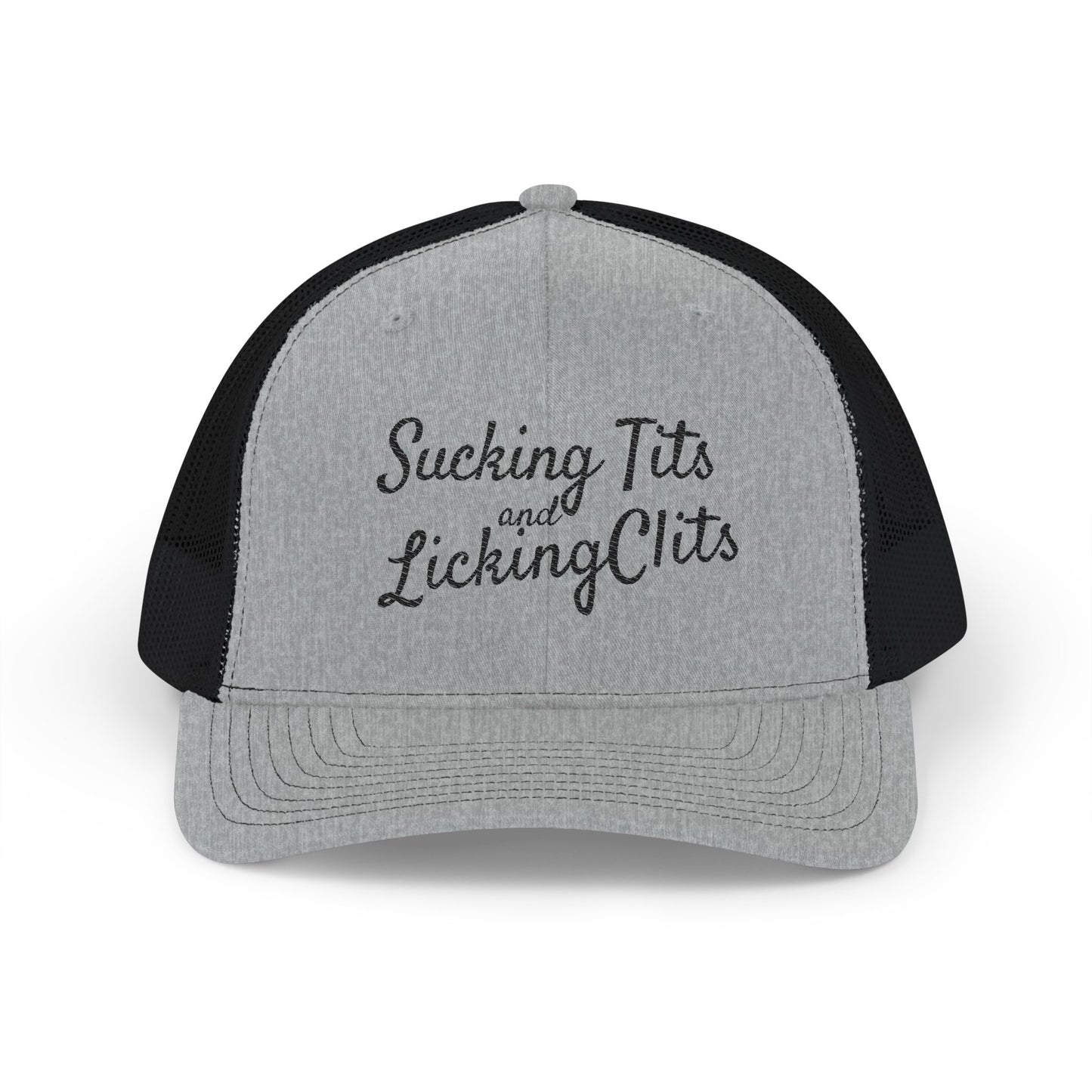 Sucking Ts and Licking Cs (Black Thread) Richardson 112 Snapback Trucker Cap