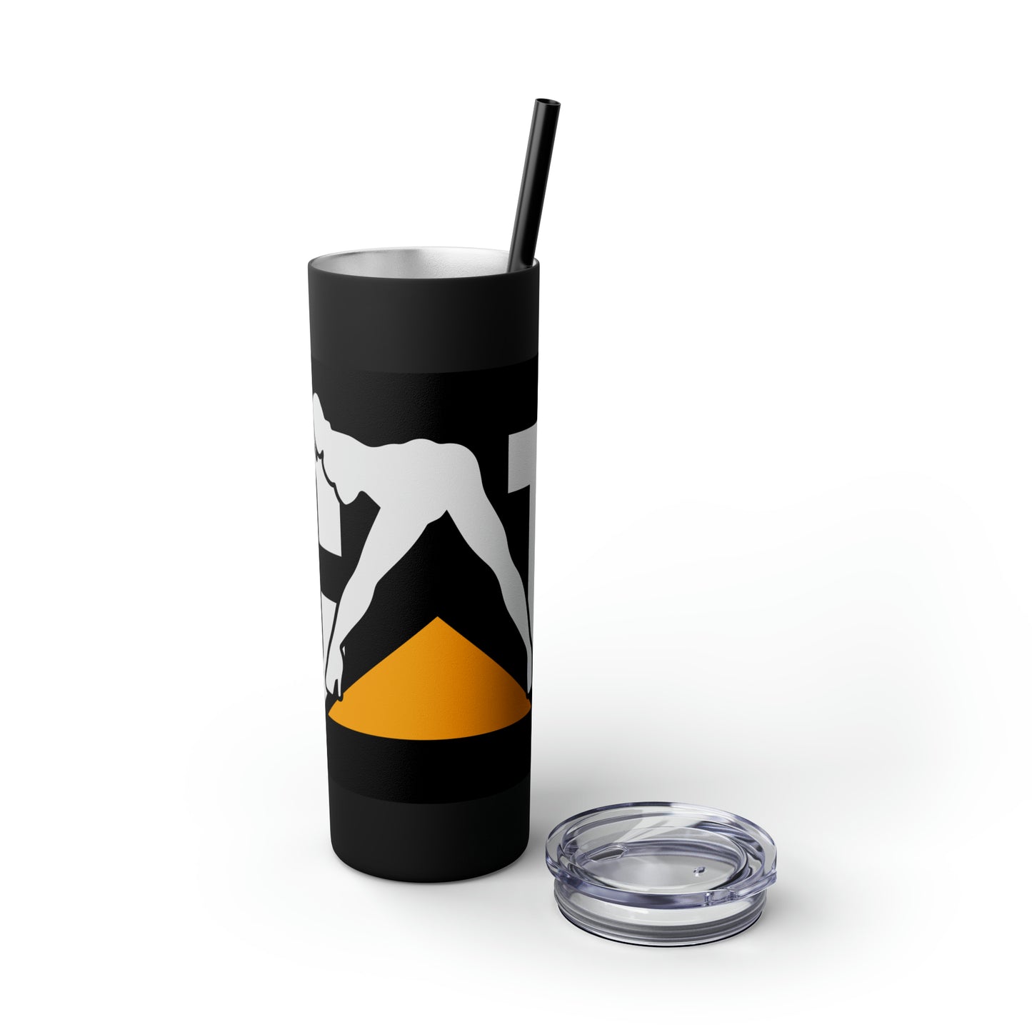 CAT Girl Skinny Tumbler with Straw, 20oz