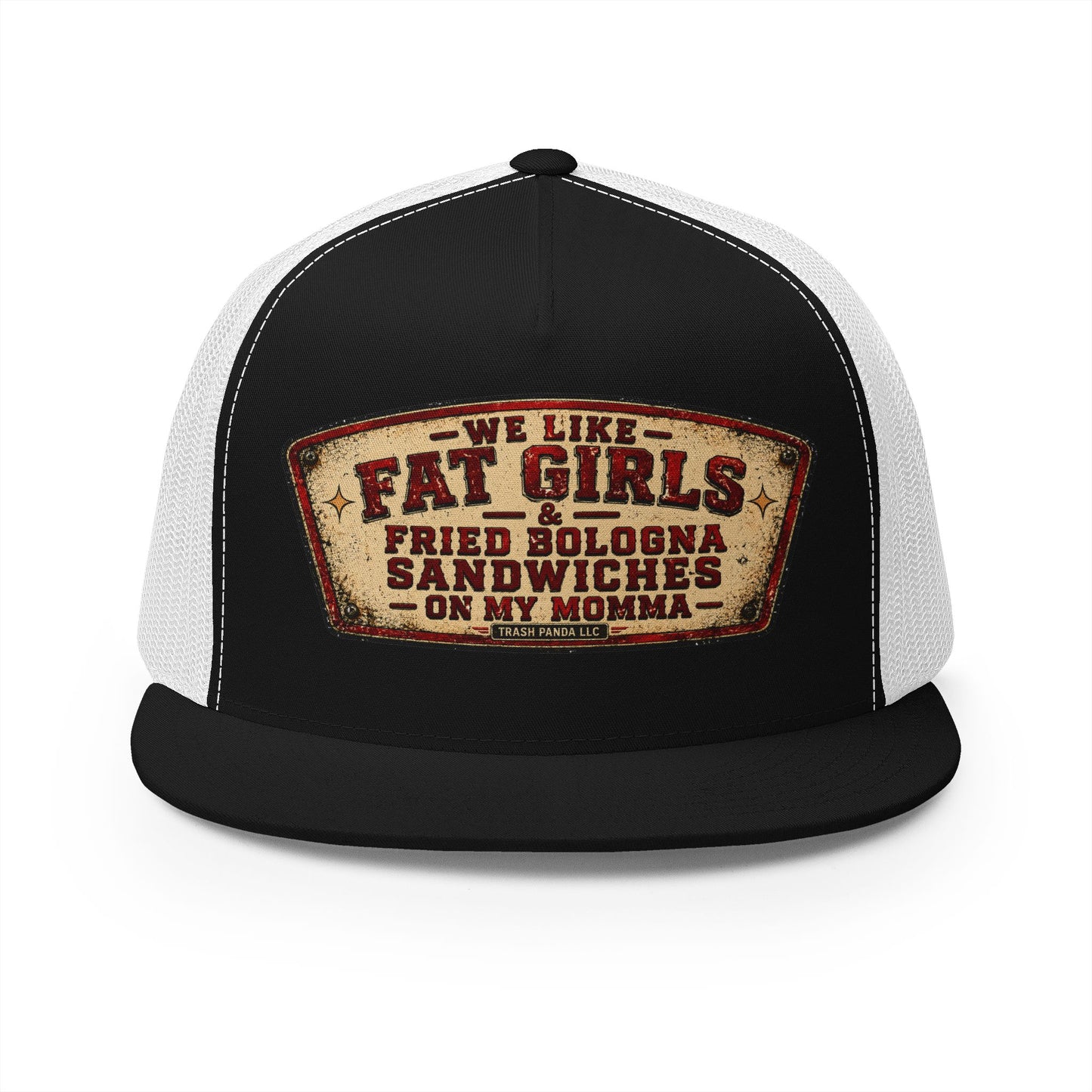 On My Momma 5 Panel Trucker Cap (Printed)