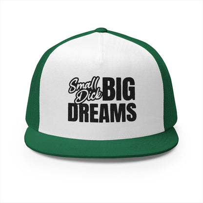 Small Dck Big Dreams 5 Panel Trucker Cap (Embroidery)