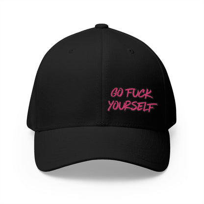 Go F Yourself (PINK) Embroidered FlexFit Hat