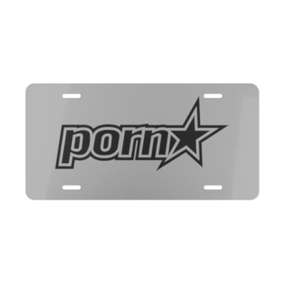 P*rn Star Grey Vanity Plate