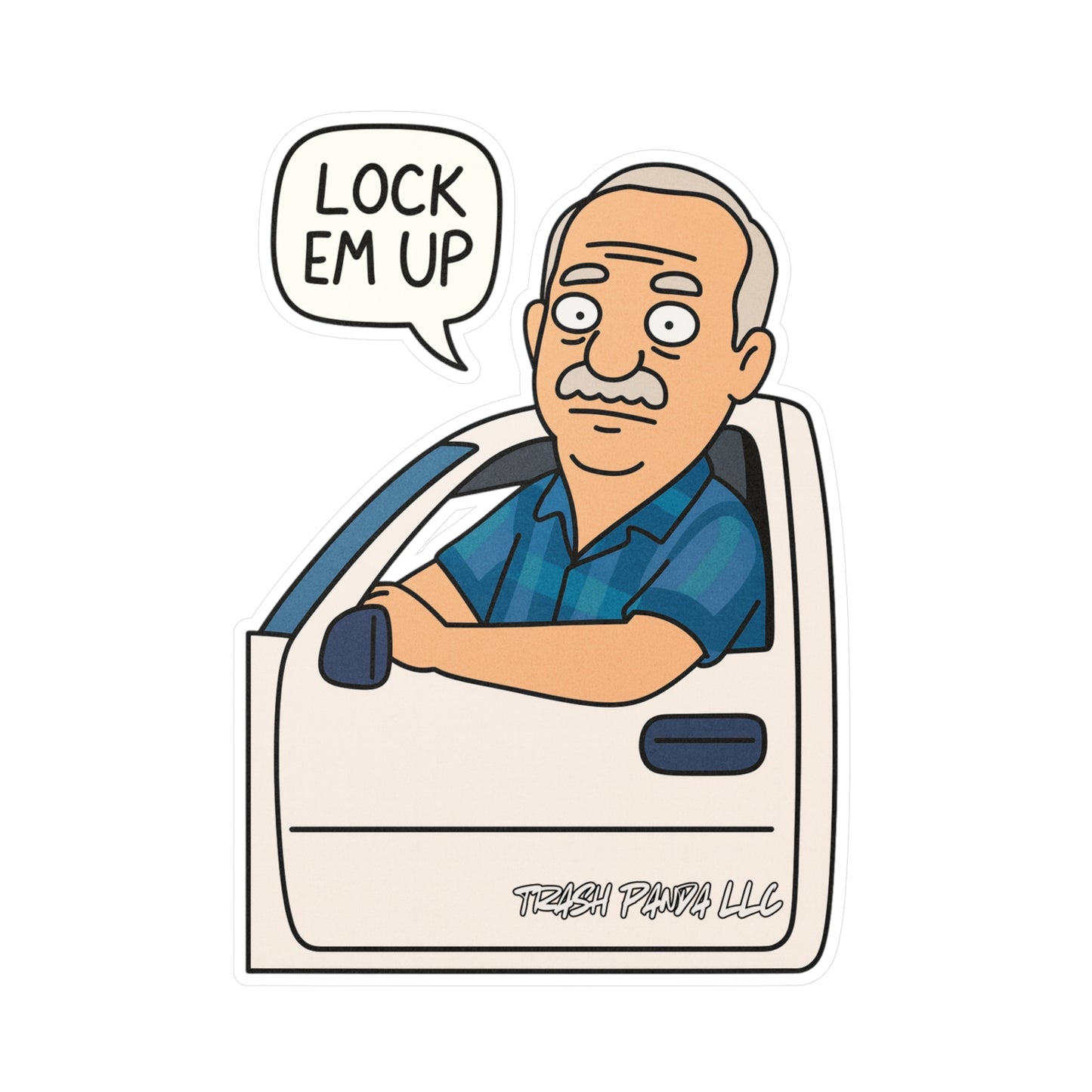 Lock Em Up Bob Brger Vinyl Decals