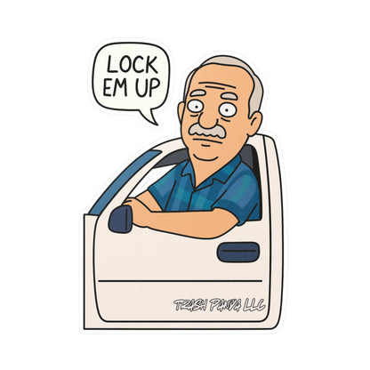 Lock Em Up Bob Brger Vinyl Decals