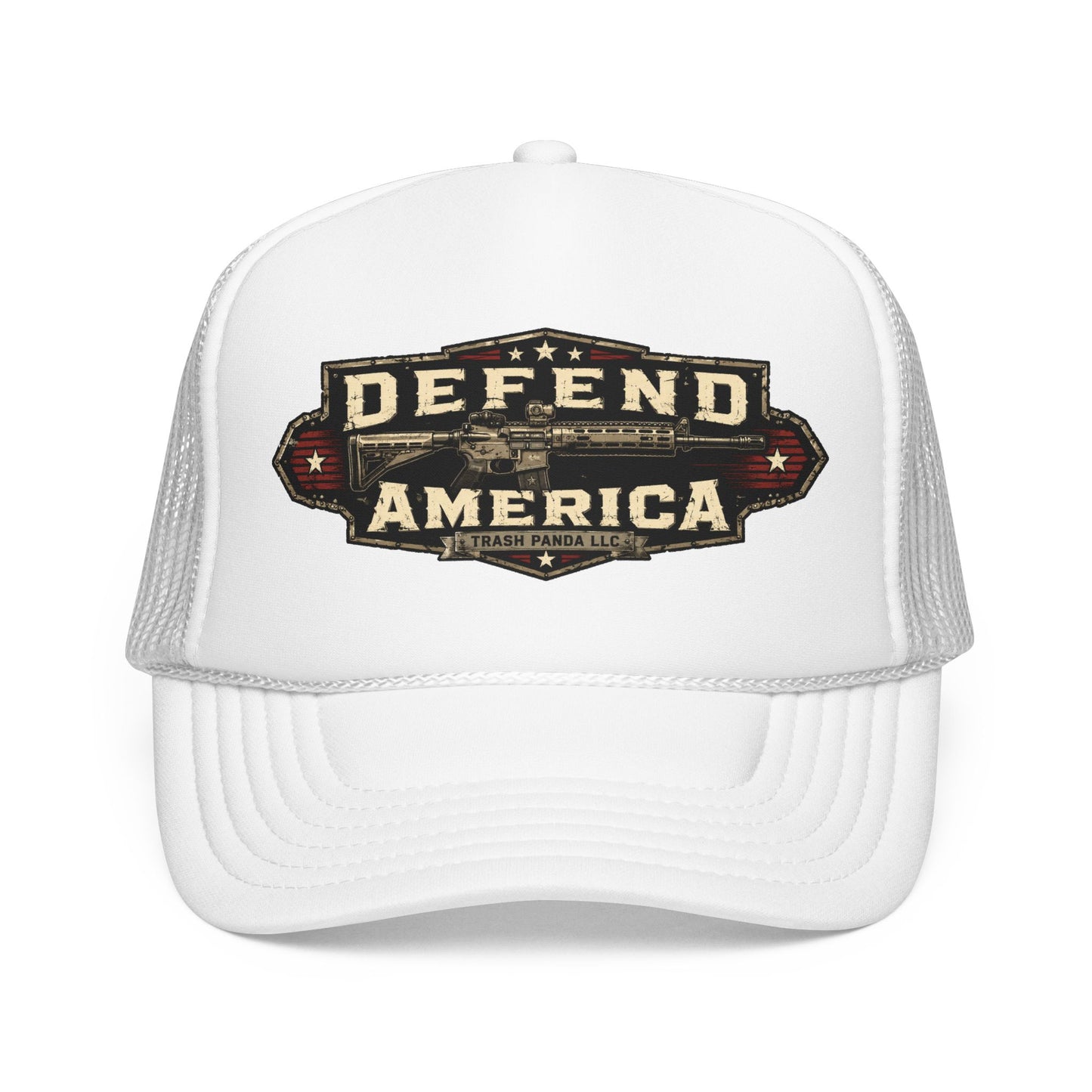 Defend America Foam Trucker Hat (Printed)