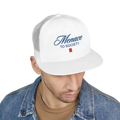 Menace To Society 5 Panel Trucker Cap (Embroidery)