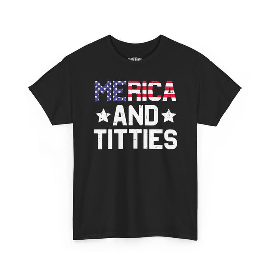Merica' & Titties Unisex Heavy Cotton Tee