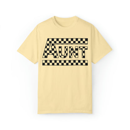 Checkered Aunt Comfort Colors Unisex Garment-Dyed T-shirt