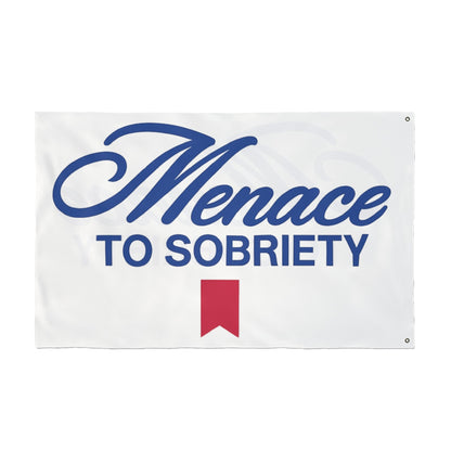 Menace To Sobriety Double Sided Trail Flag