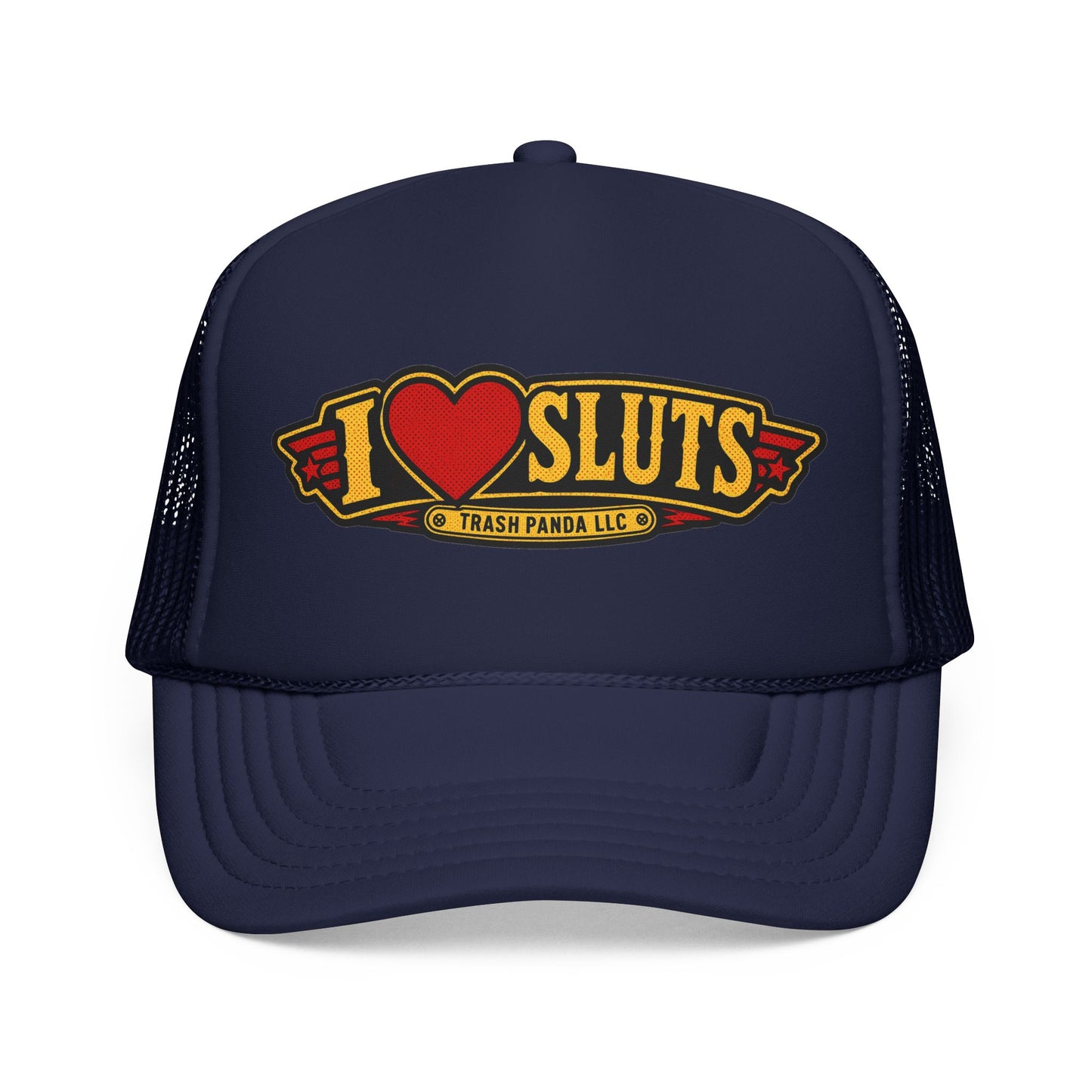 I Heart Sl*ts Foam Trucker Hat (Printed)