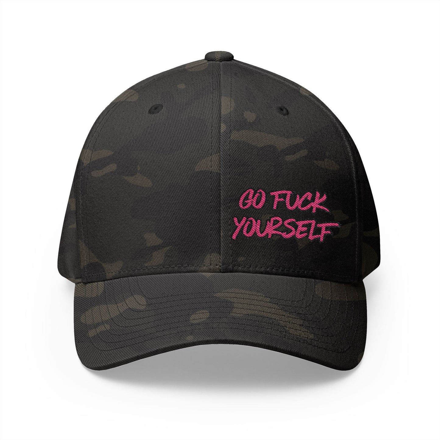 Go F Yourself (PINK) Embroidered FlexFit Hat