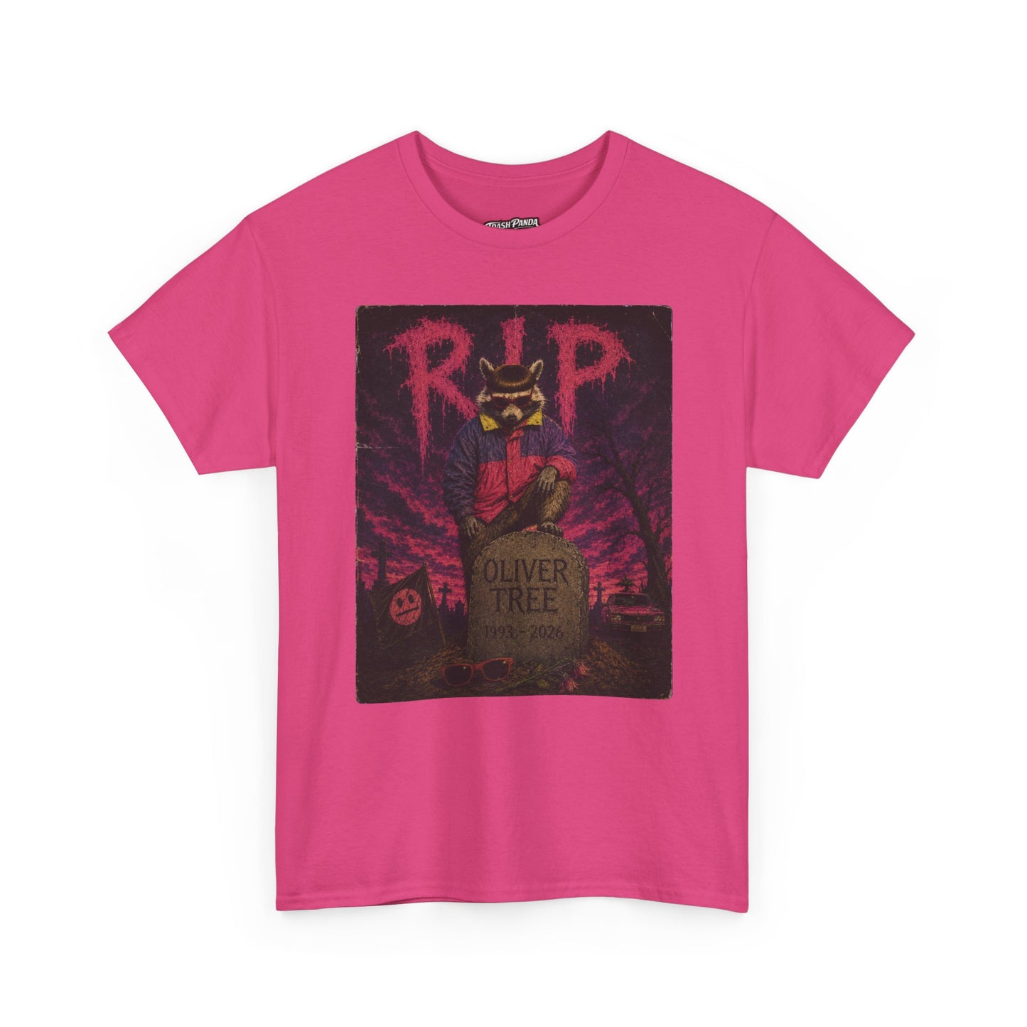 RIP Oliver T Trash Panda Tribute Unisex Heavy Cotton Tee