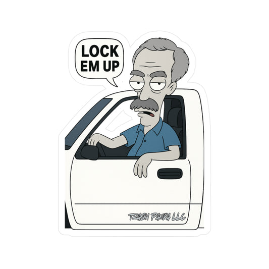 Lock Em Up American D Roger Vinyl Decals