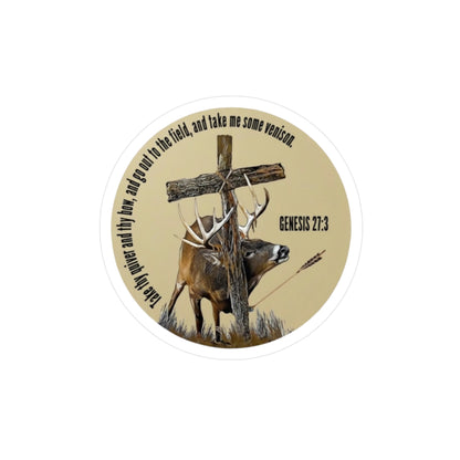 Christian Bow Hunter Deer Hunting Vinyl Decal