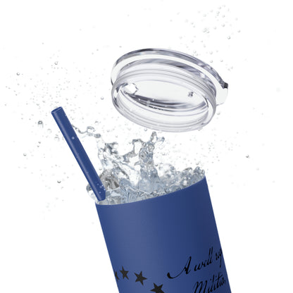 2A Betsy Flag Skinny Tumbler with Straw, 20oz