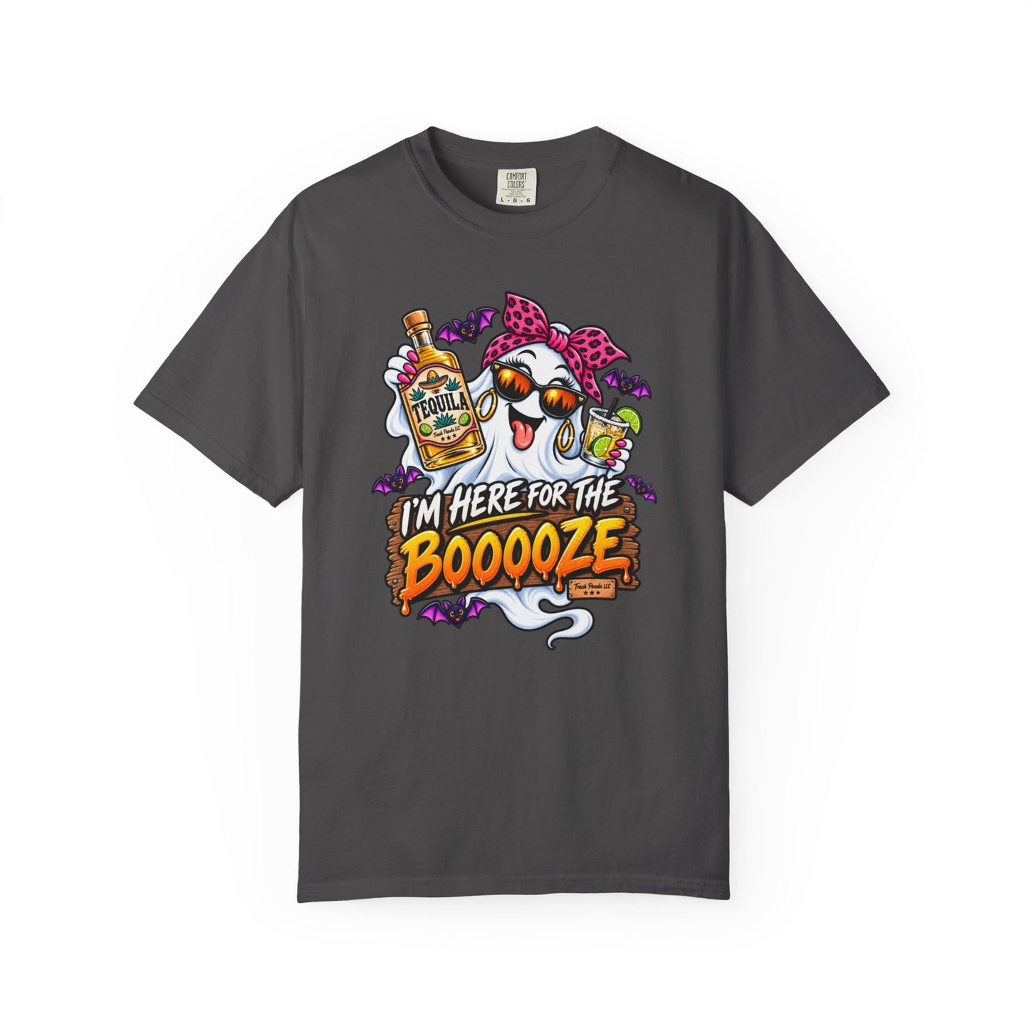Here For The Booooze Tequila (Ladies) Comfort Colors T-shirt