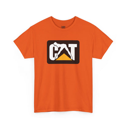 CAT Girl Logo Front Unisex Heavy Cotton Tee