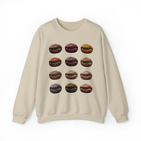 Coffee Beans Sweatshirt Unisex Heavy Blend™ Crewneck Sweatshirt