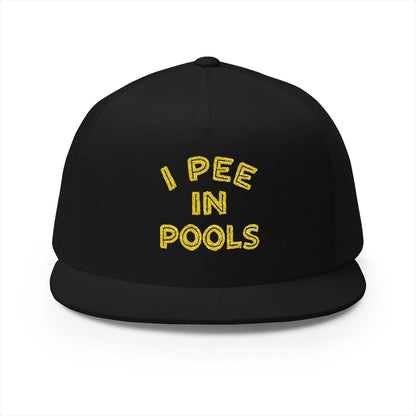 Pee In Pools 5 Panel Trucker Cap (Embroidery)