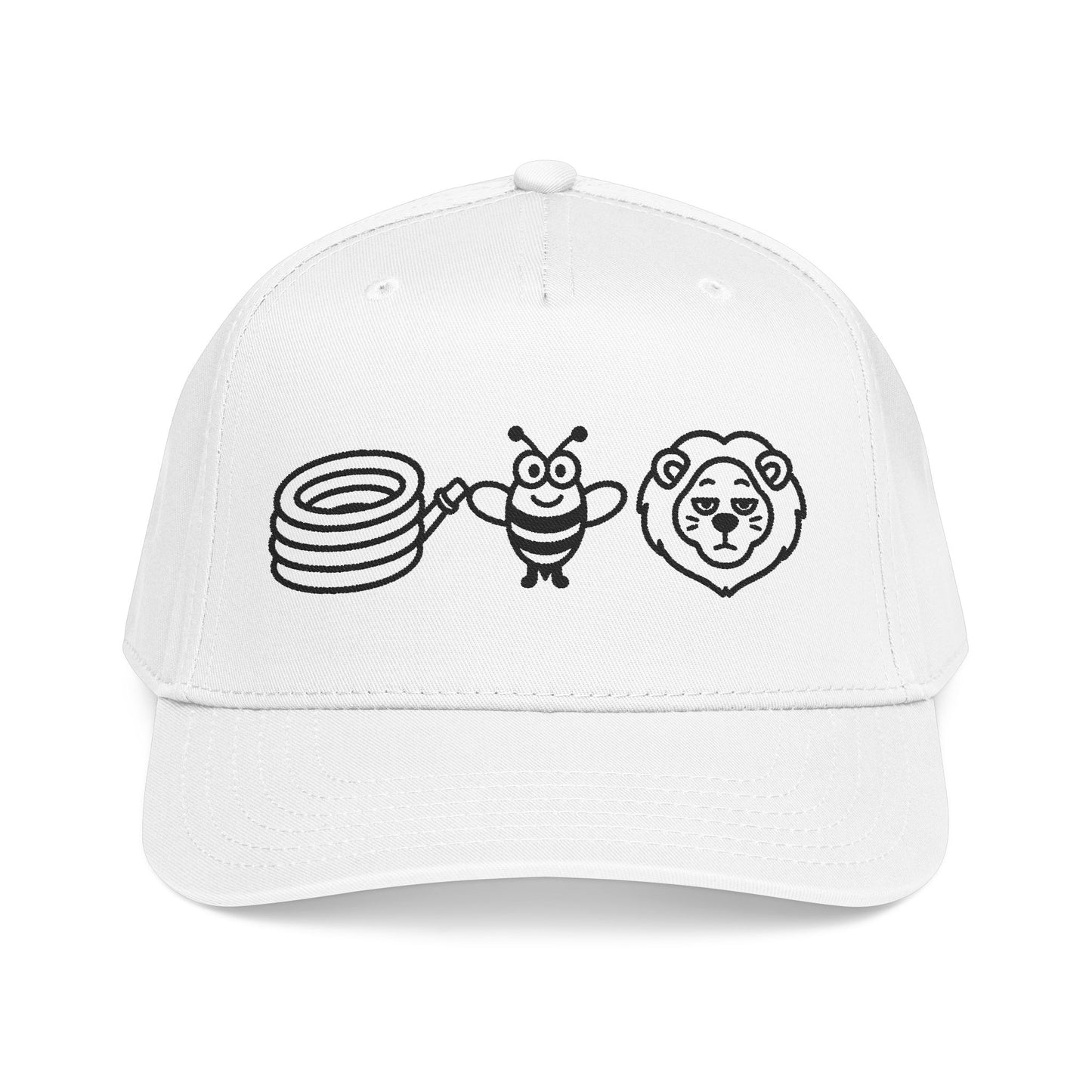 Hose Bee Lion Mid Profile Baseball Cap (Embroidery)
