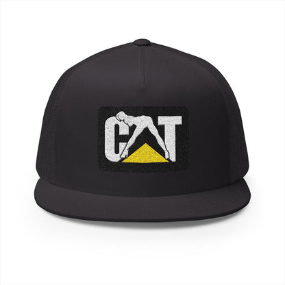 Cat Girl Embroidered 5 Panel Trucker Cap