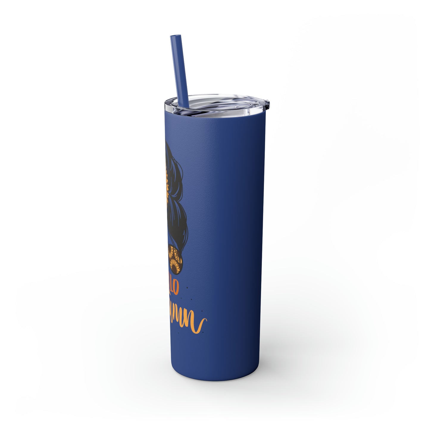 Hello Autumn Skinny Tumbler with Straw, 20oz