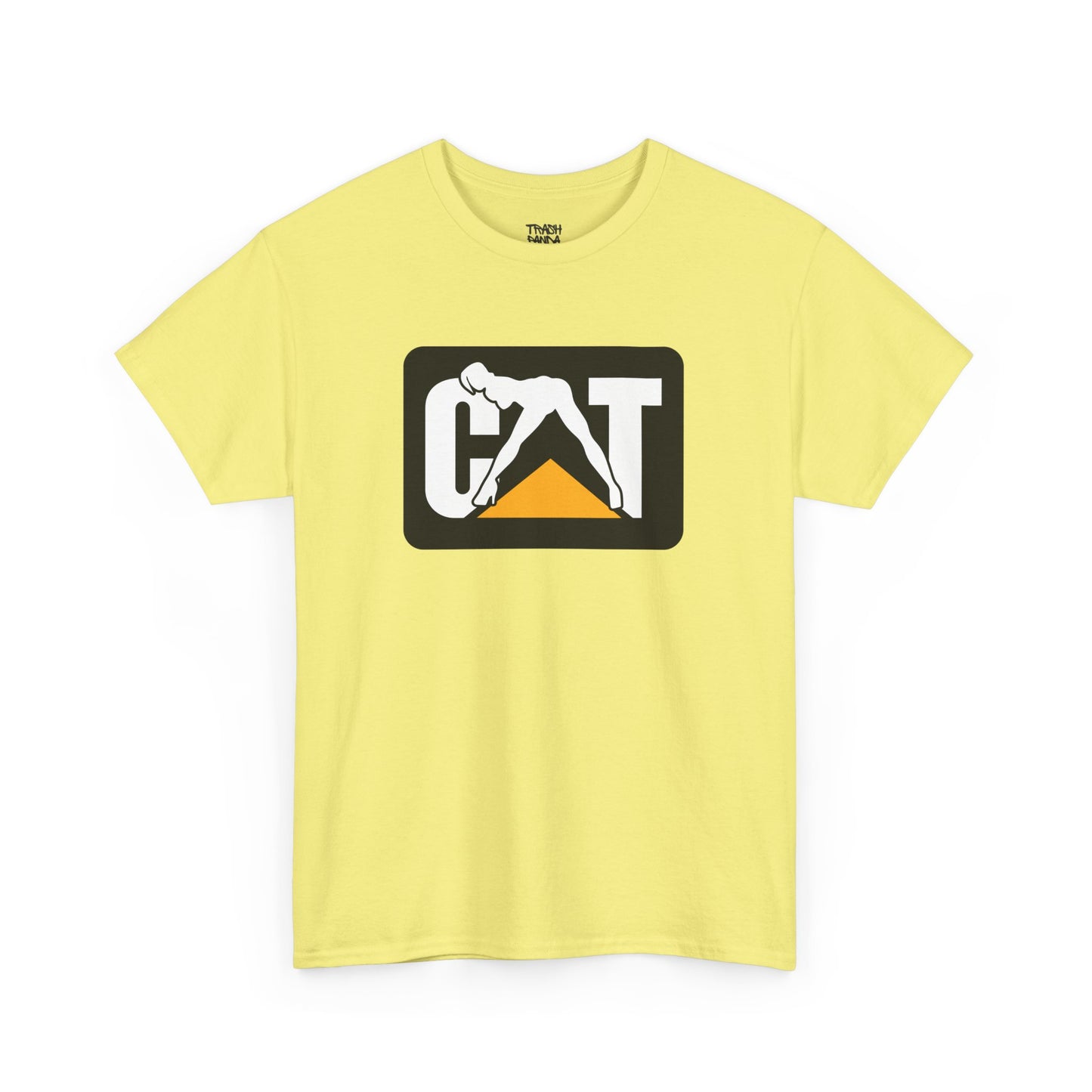 CAT Girl Logo Front Unisex Heavy Cotton Tee