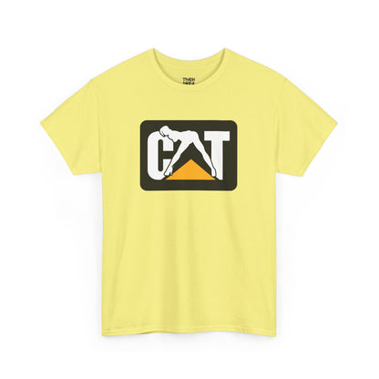 CAT Girl Logo Front Unisex Heavy Cotton Tee