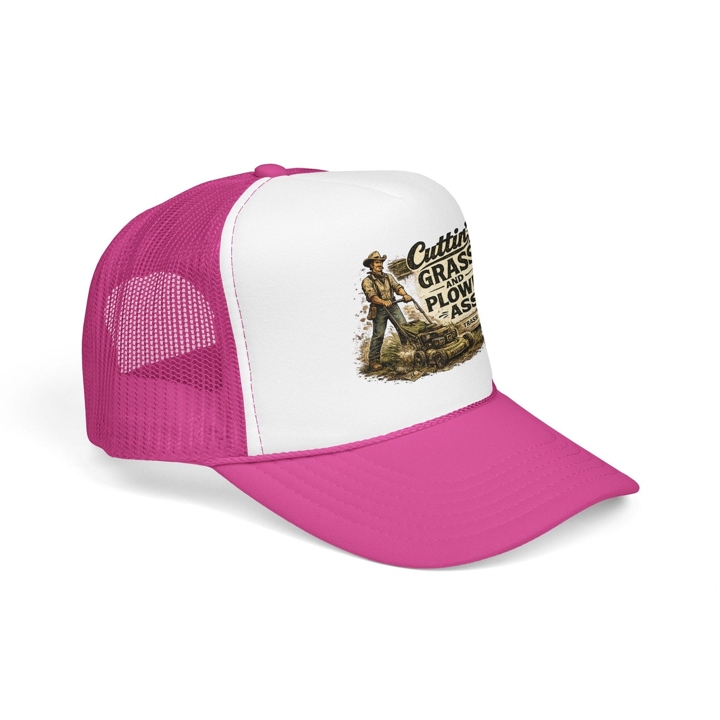 Cuttin' Grass Foam Trucker Hat (Printed)