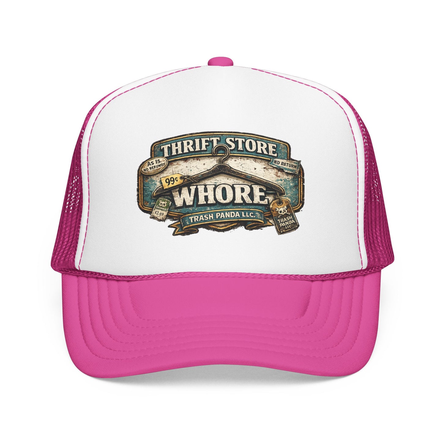 Thrift Store Wh*re Foam Trucker Hat (Printed)