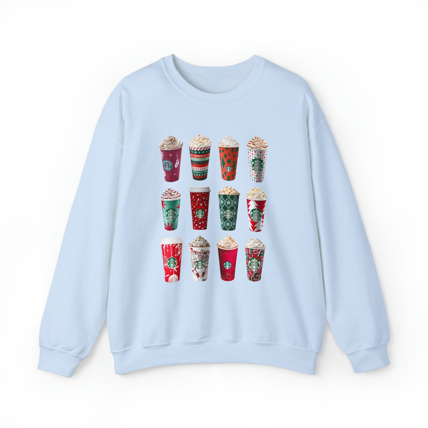 Christmas Starbucks Coffee Sweatshirt Unisex Heavy Blend™ Crewneck Sweatshirt