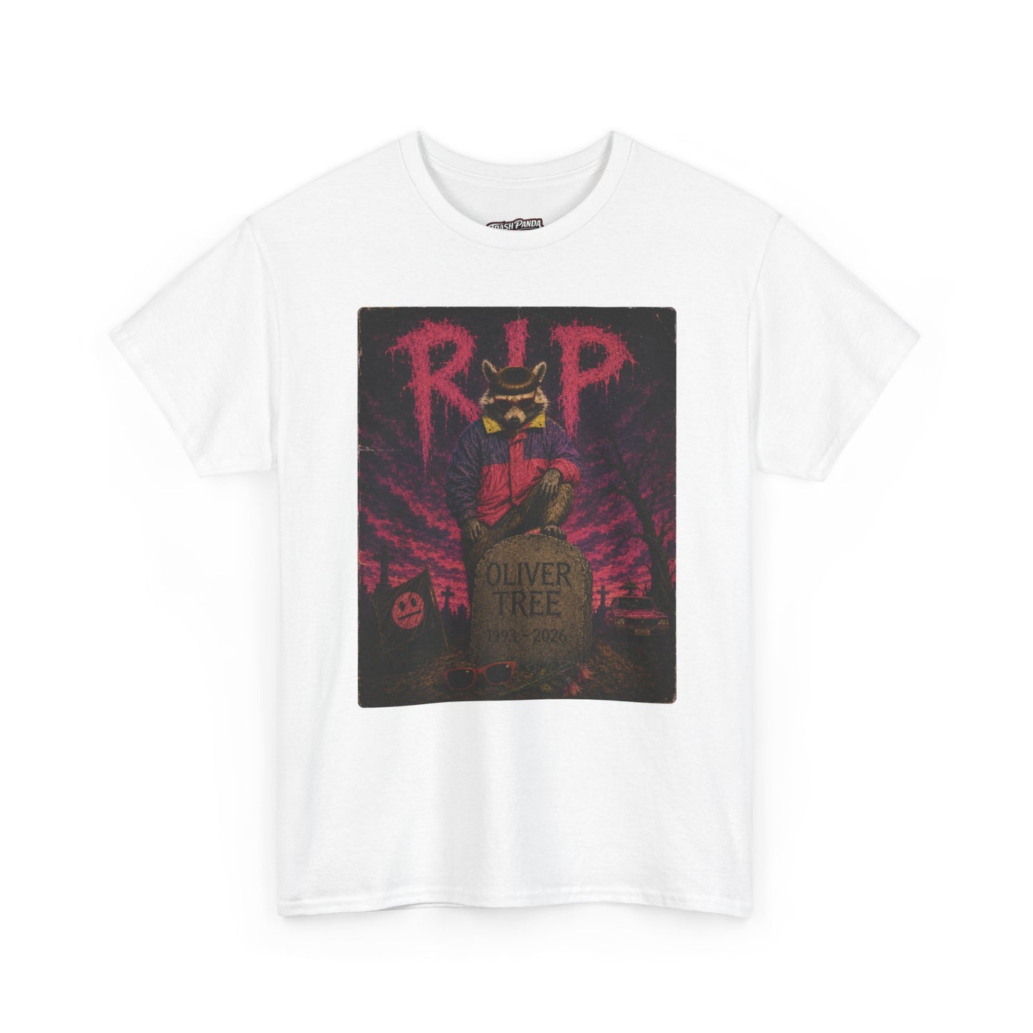 RIP Oliver T Trash Panda Tribute Unisex Heavy Cotton Tee