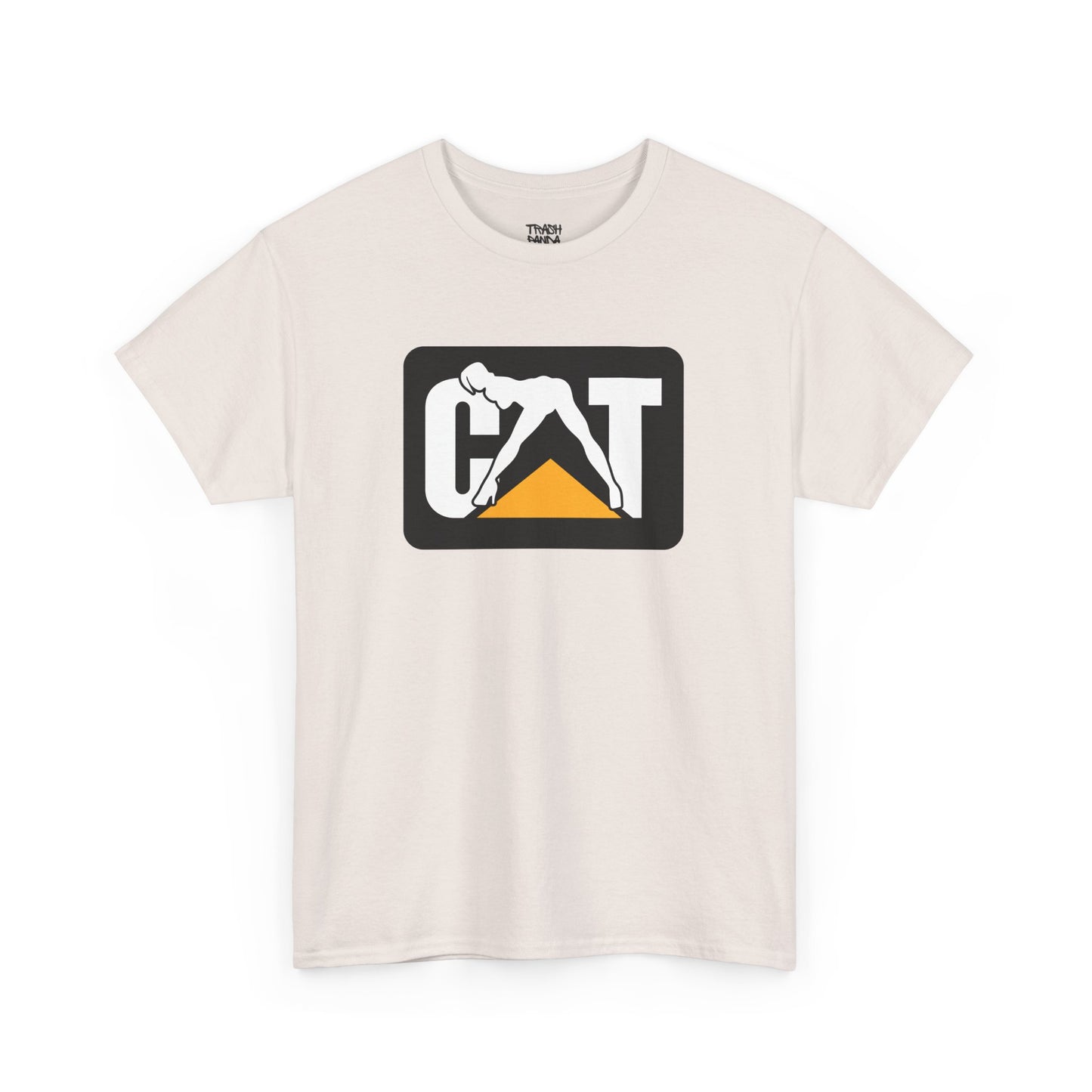 CAT Girl Logo Front Unisex Heavy Cotton Tee