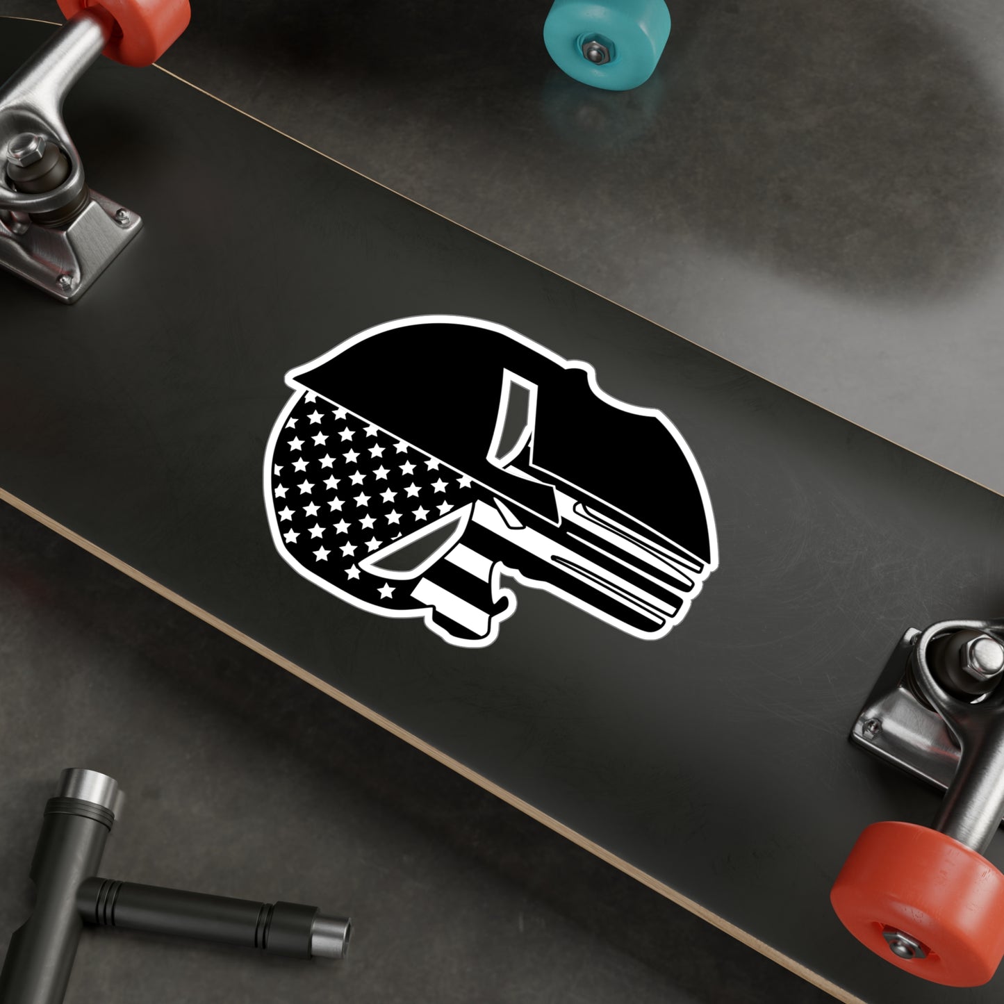 Punisher Spartan BW American Vinyl Decals