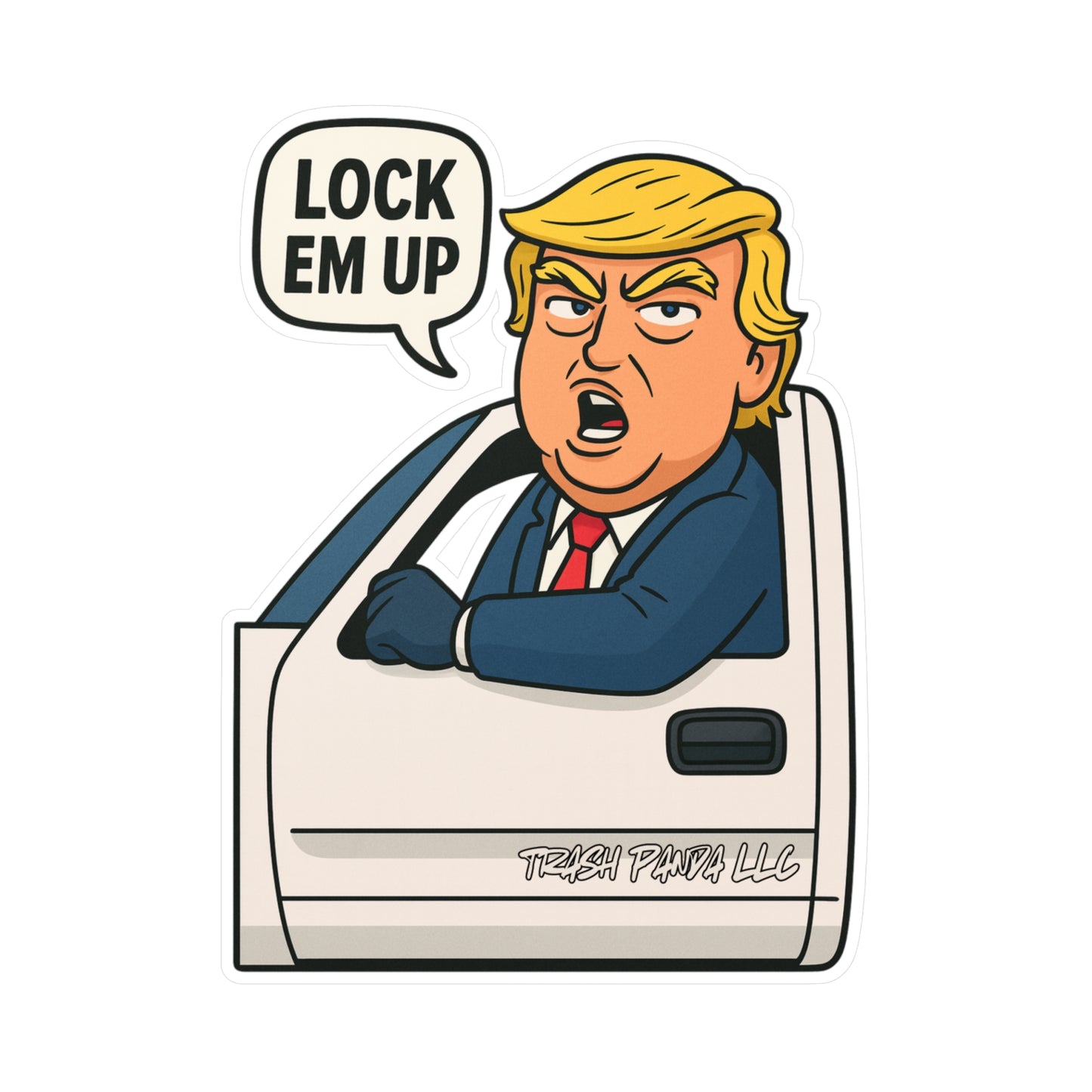 Lock Em Up DJT Vinyl Decals