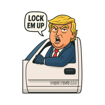 Lock Em Up DJT Vinyl Decals