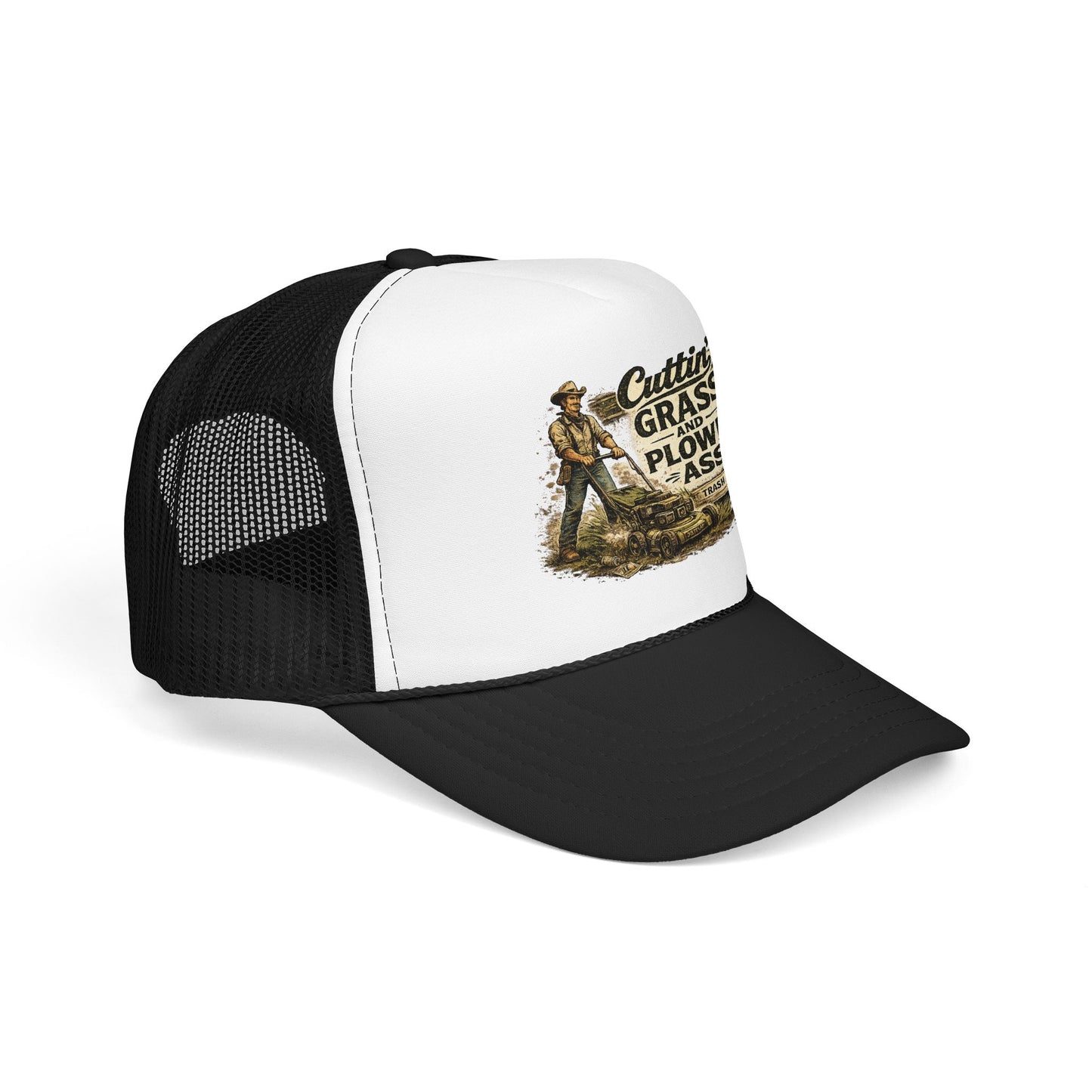Cuttin' Grass Foam Trucker Hat (Printed)